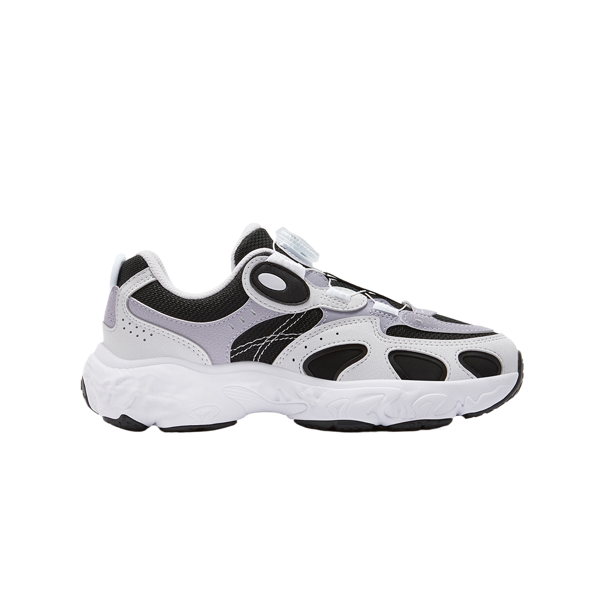 Детские дышащие беговые кроссовки Heritage FHT FILA KIDS, черный фиолетовый — фото 3