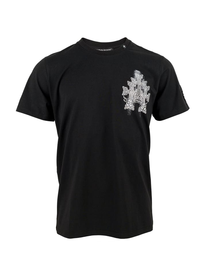 

Футболка с изображением пылевого черепа, черная Roberto Geissini, Черный, Футболка с изображением пылевого черепа, черная Roberto Geissini