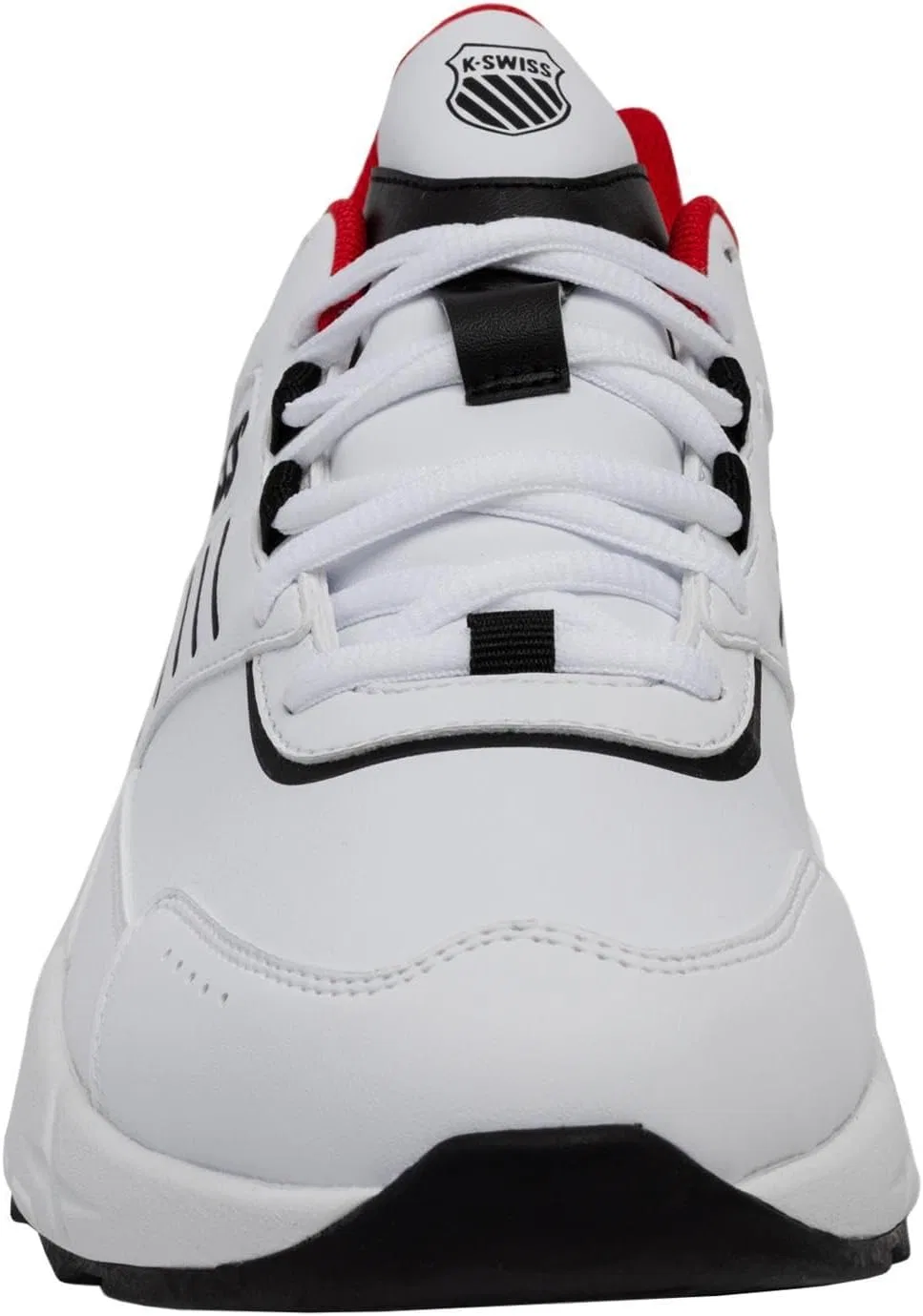 Мужские кроссовки K-Swiss Fario LthSneaker, White Black Mars Red — фото 2