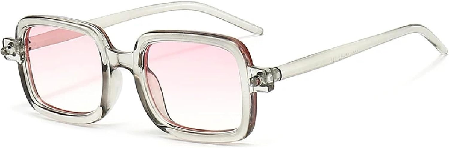 

Модные панк-солнцезащитные очки для женщин, винтажные, роскошные солнцезащитные очки для мужчин и женщин, очки для активного отдыха и путешествий, защита от УФ-излучения UV400 HUABDVCT, Gray Gradient Pink