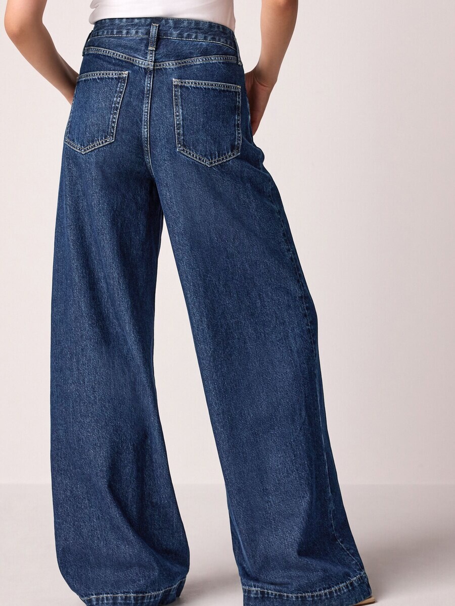 Джинсы Next Wide leg Jeans Palazzo, синий деним — фото 2