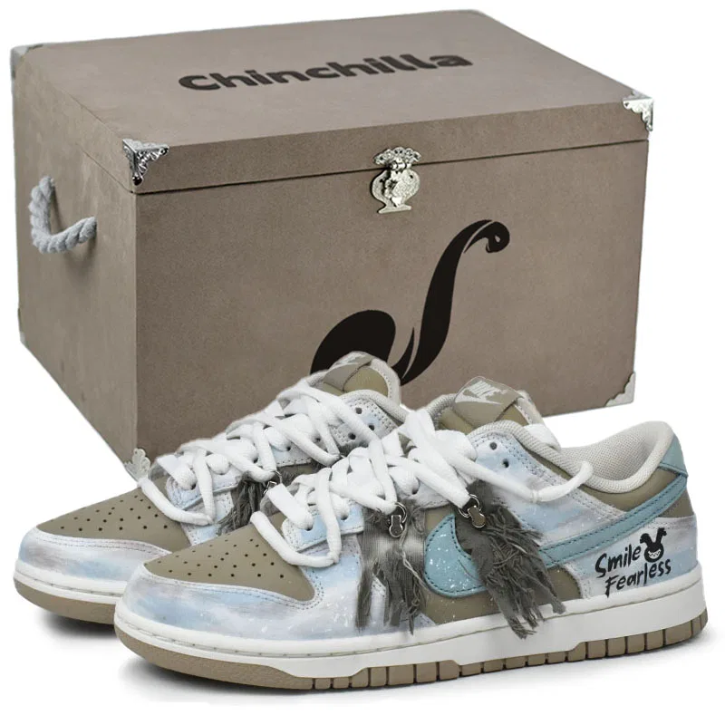 Кроссовки скейтбордические Nike Dunk Low Sea Breeze Fringe
