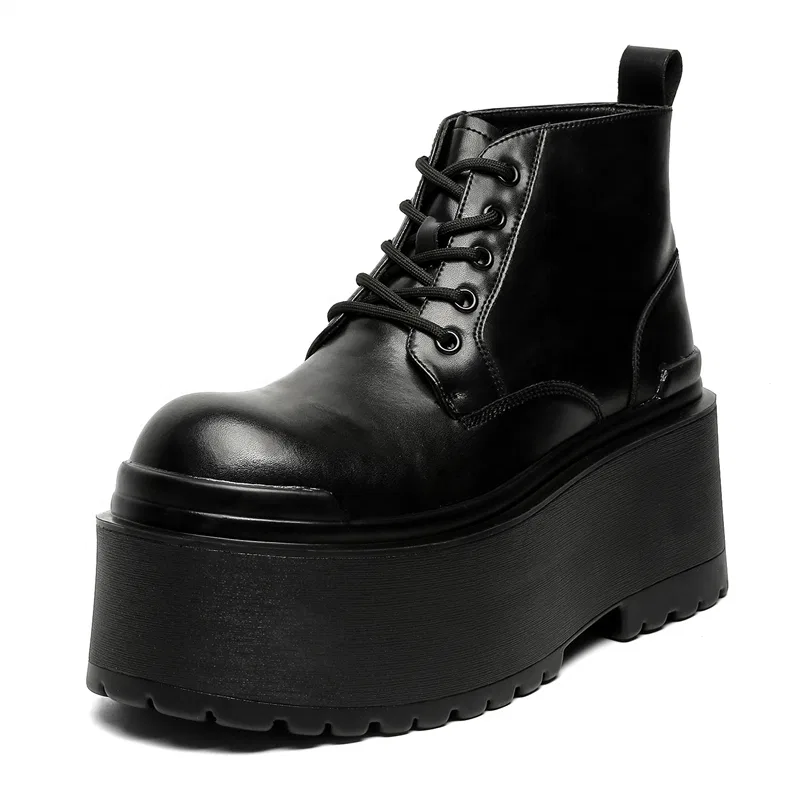 PAVEA Men's Casual Shoes Men's Mid Top Black — фото 3