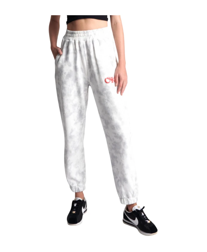 

Спортивные штаны Kick с мраморным принтом и эластичными манжетами One Teaspoon, серый