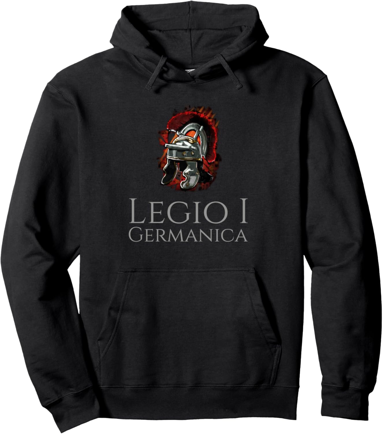 

Толстовка с капюшоном Legio I Germanica - Ancient Roman Imperial Legionary Helmet, черная Ancient Rome & Classical Military History Apparel