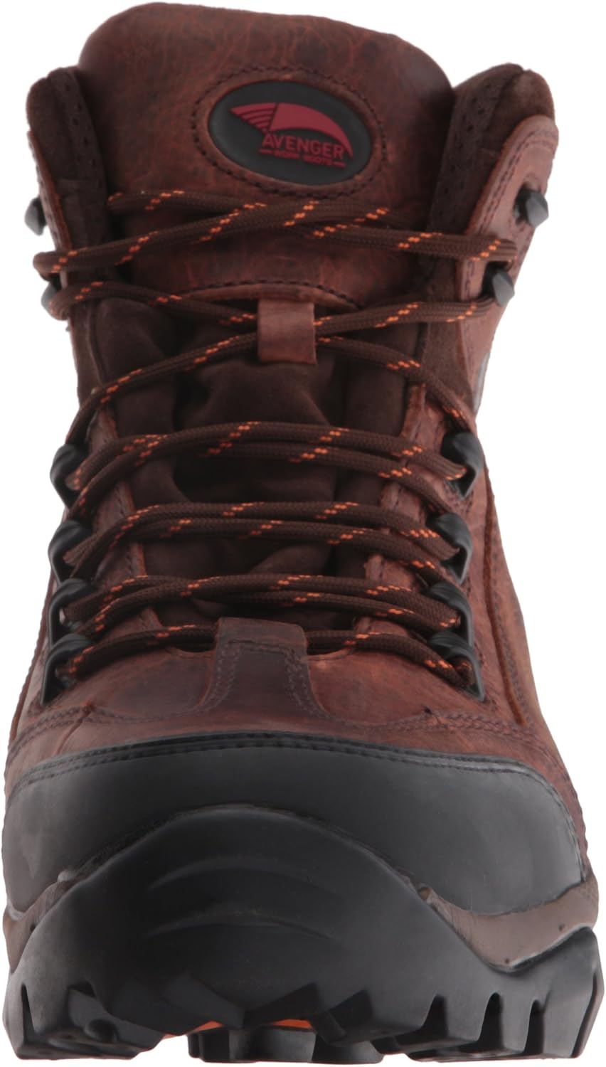 Мужские рабочие ботинки FSI FOOTWEAR SPECIALTIES INTERNATIONAL 7644 средней высоты, кожаные, водонепроницаемые, с мягким носком, без видимых металлических деталей, с защитой от влаги Avenger, коричневый — фото 2