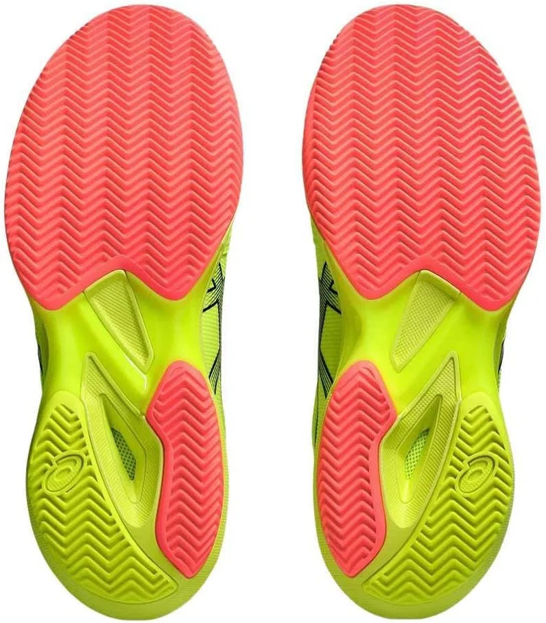 Кроссовки для тенниса ASICS Solution Speed FlyteFoam 3, Safety Yellow Black — фото 2