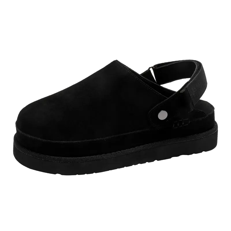 

PLO CART EVA устойчивые к истиранию нескользящие закрытые тапочки унисекс черные, цвет Black