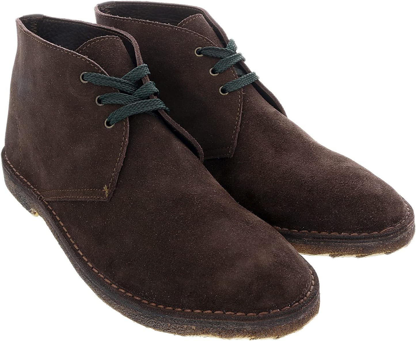 

Туфли-дерби Daniela Fargion из коричневой замши и темно-зеленой кожи на шнуровке, коричневый