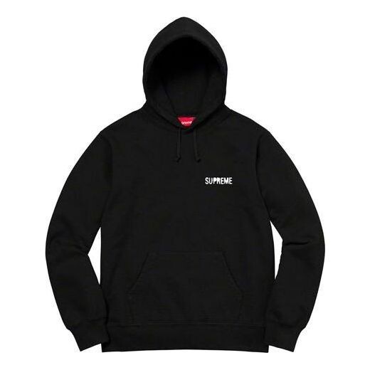 

Толстовка restless youth hooded sweatshirt 'black white' Supreme, черный