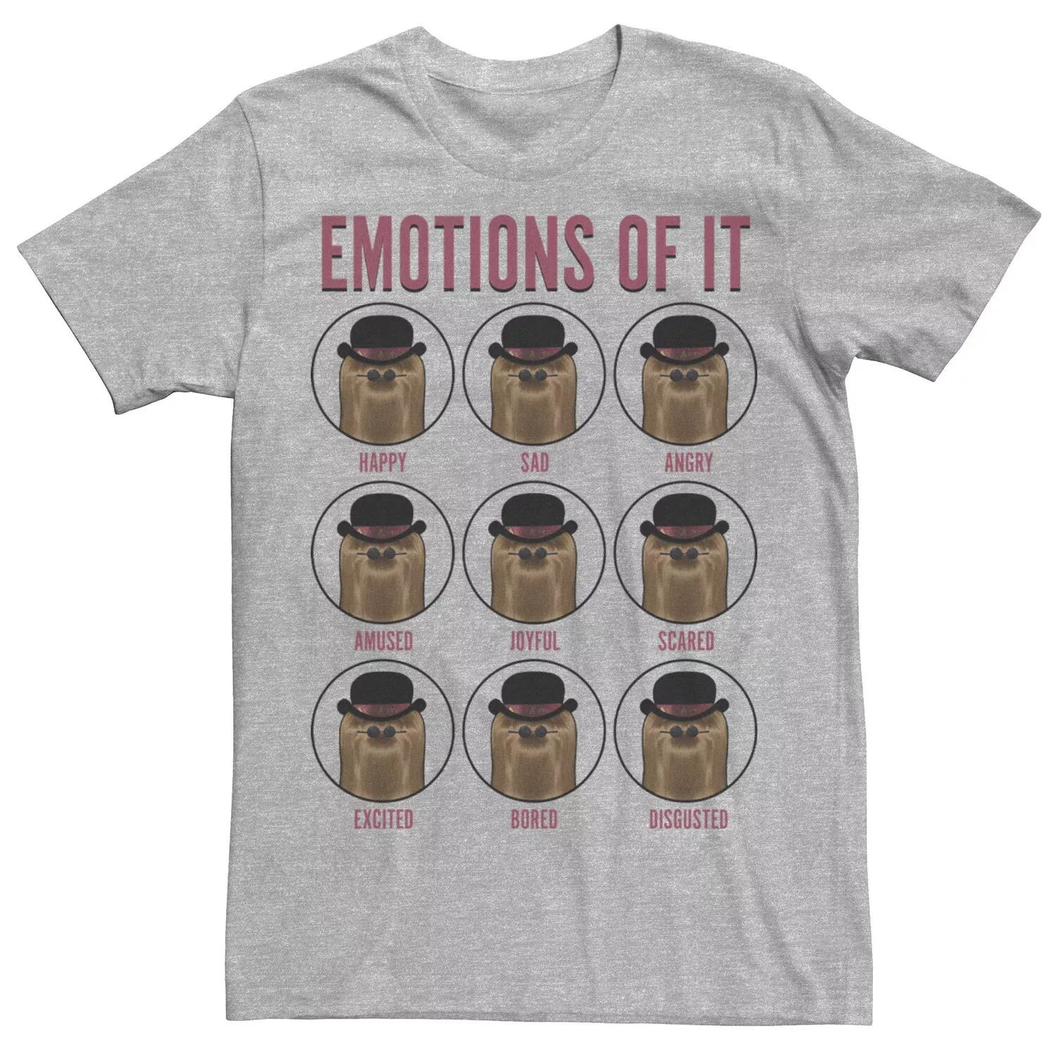 

Мужская футболка «Семейка Аддамс» Emotions Of Cousin It Licensed Character