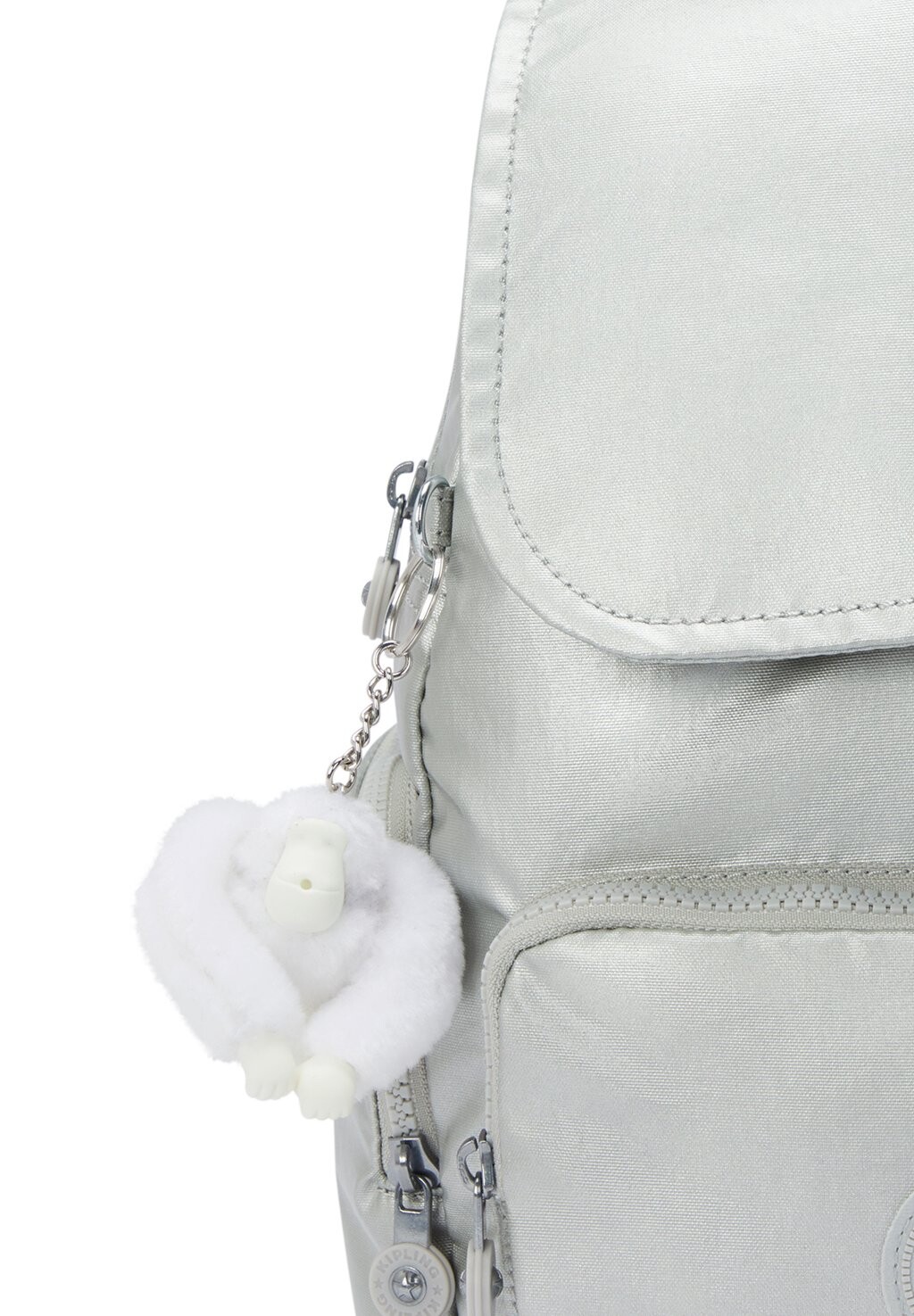 

Рюкзак CITY ZIP Kipling, серебристый