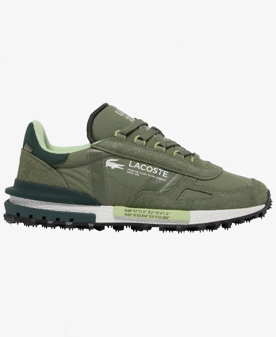 Мужские кроссовки на шнуровке Lacoste, зеленый — фото 2