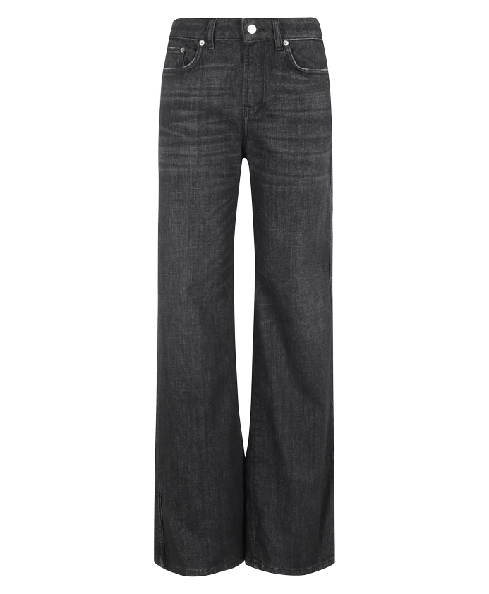 

Черные джинсы с широкими штанинами и пятью карманами. Department Five, черный