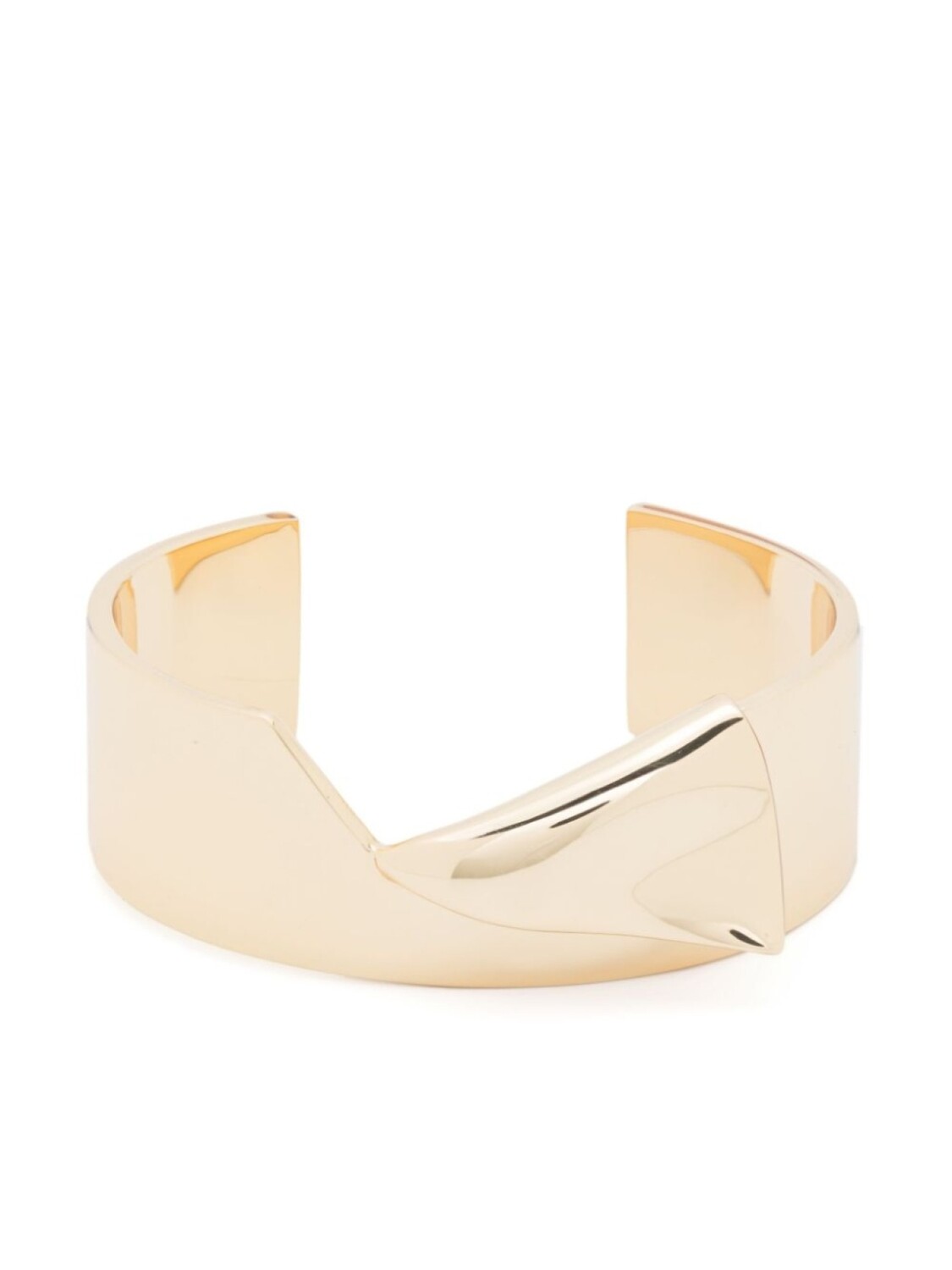 

Сложенный браслет Eddie Borgo, золотой