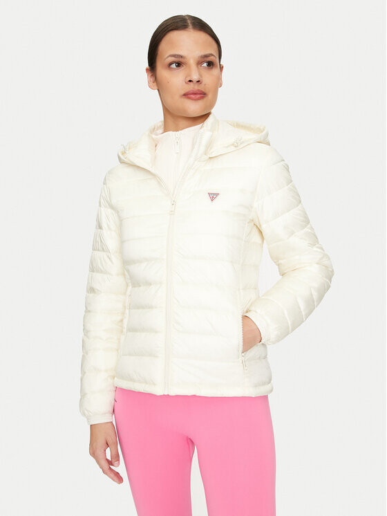 

Пуховик regular fit Guess, экрю