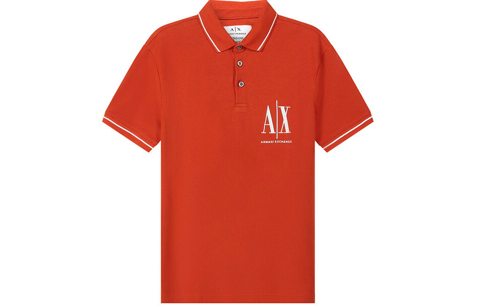 

Рубашка поло мужская кирпично-красная Armani Exchange, красный
