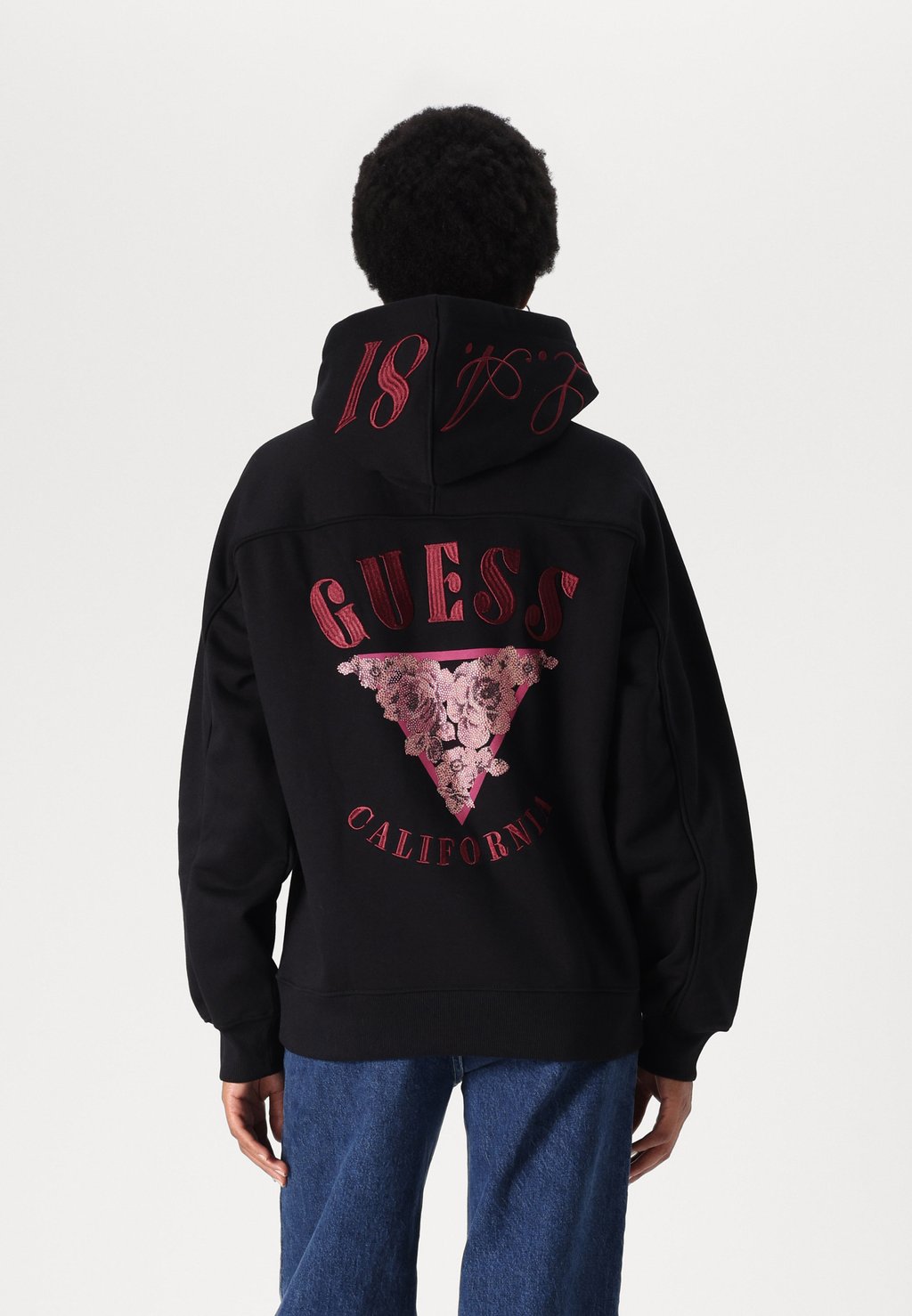 

Толстовка HOOD ROSES TRIANGLE Guess, черный