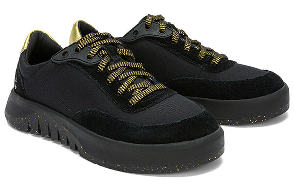 Кроссовки supaway leather and fabric oxford trainers 'black with gold' Timberland, черный — фото 3