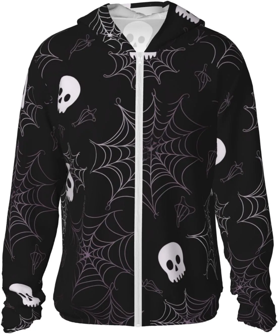 

Мужская футболка с защитой от солнца UPF 50+ Halloween Goth, легкая с длинным рукавом BWLHJKE