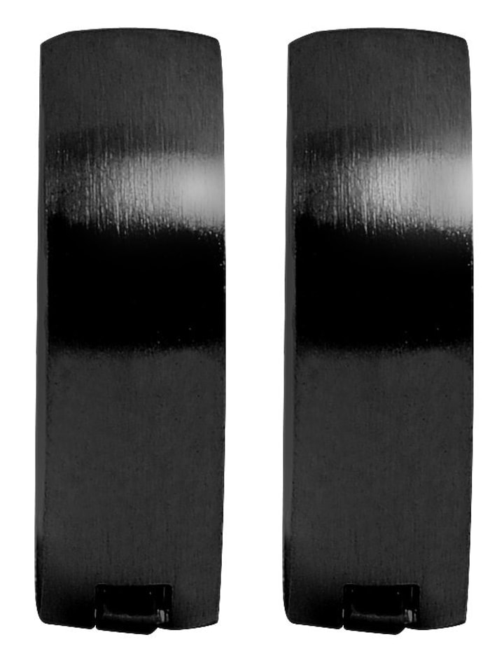 

Adeliás Женские серьги - серьги-кольца на шарнирах из нержавеющей стали черного цвета