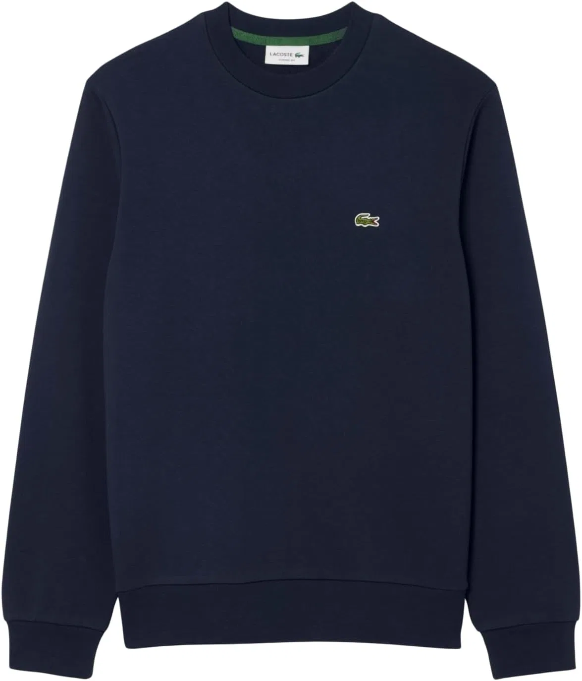Толстовка мужская Lacoste классического кроя, флисовая, с воротником из пике — фото 4