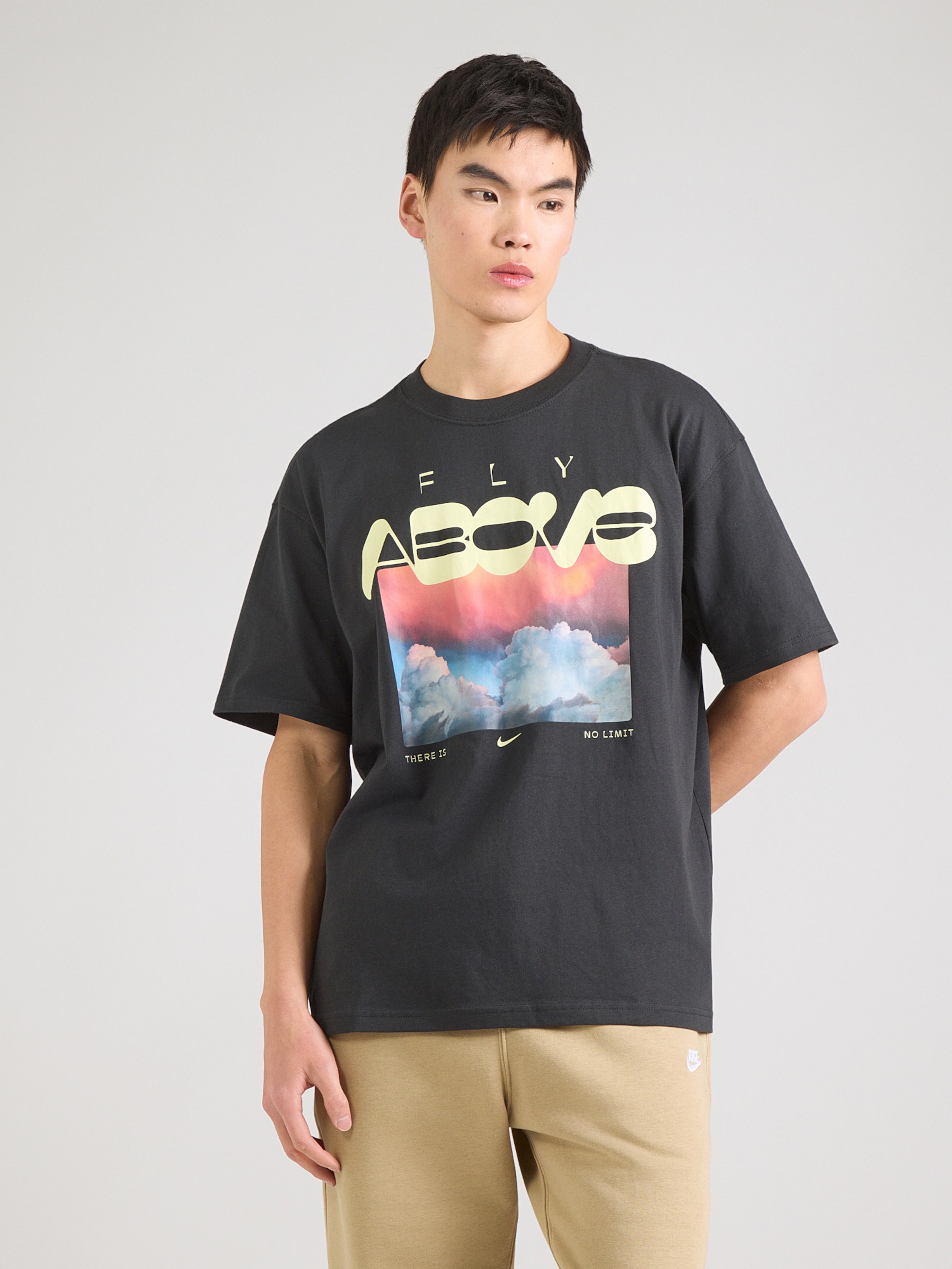 Nike Sportswear Футболка 'FLY ABOVE' в черном цвете — фото 3