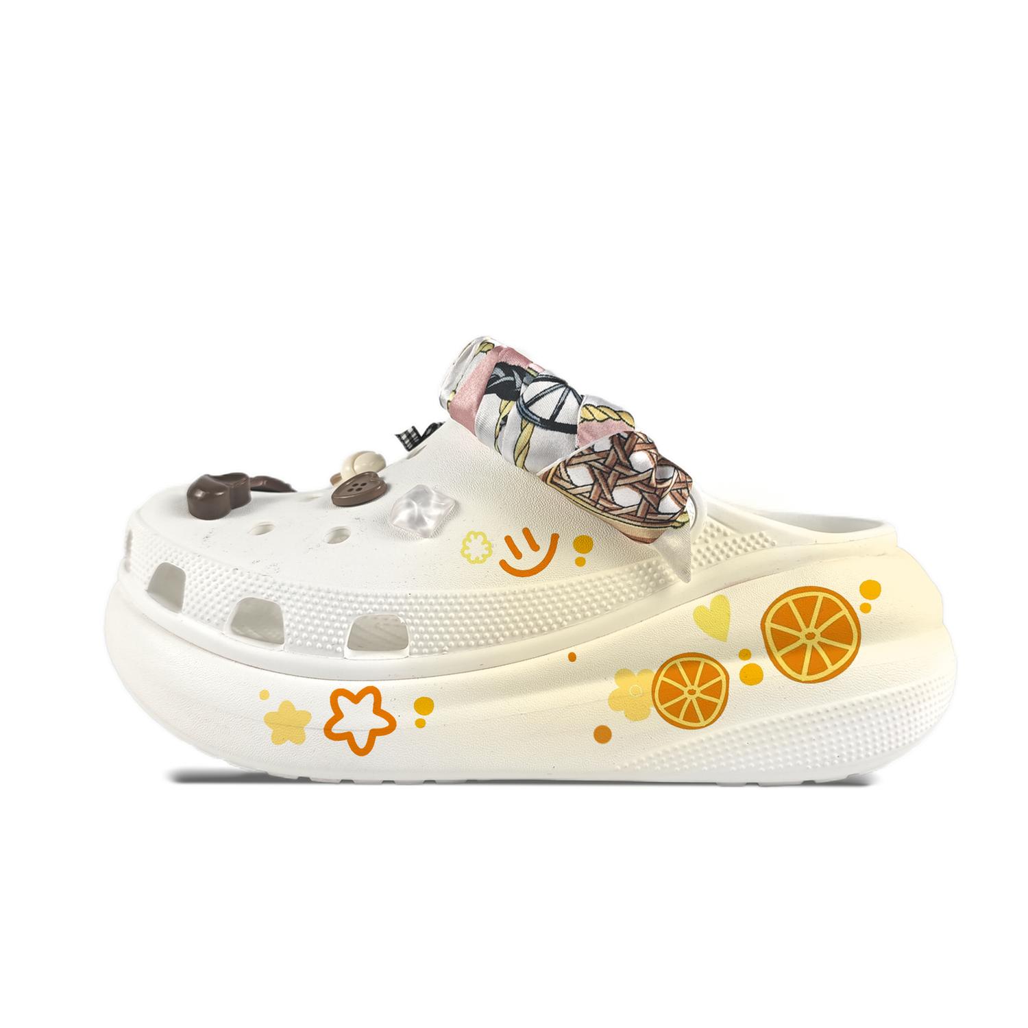 Crocs Сабо Crush Clog унисекс белые