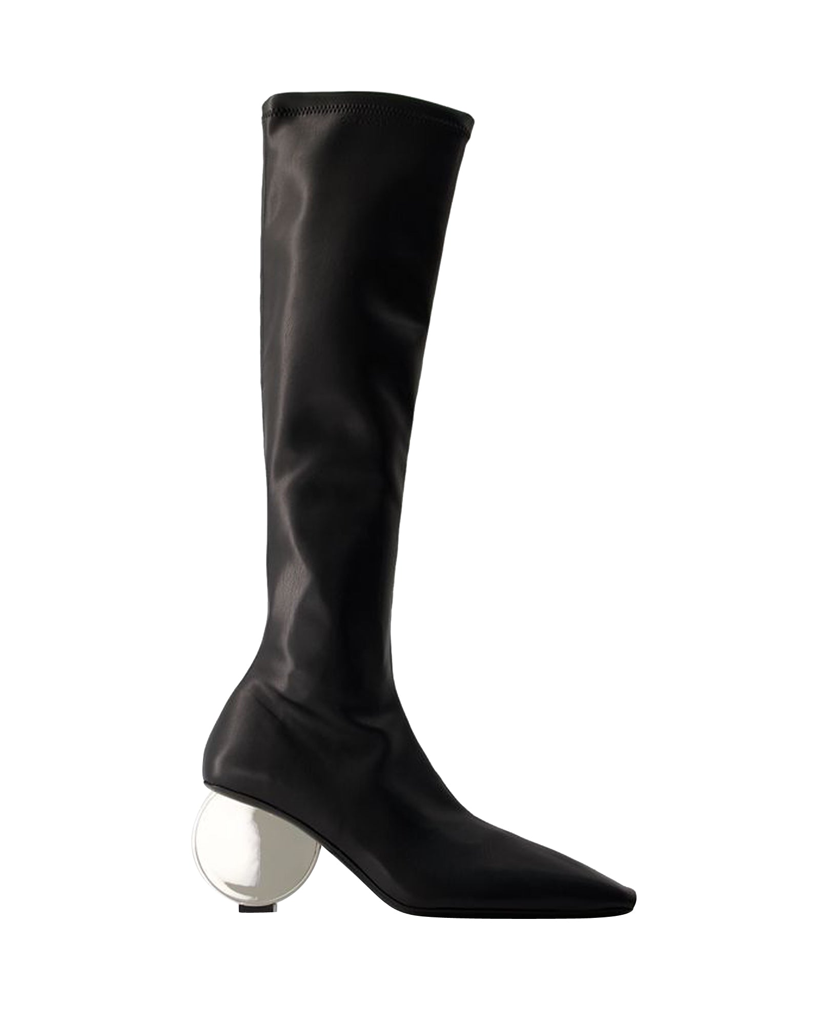 Круглые ботинки - Courreges - Искусственная кожа - Черные Courrèges