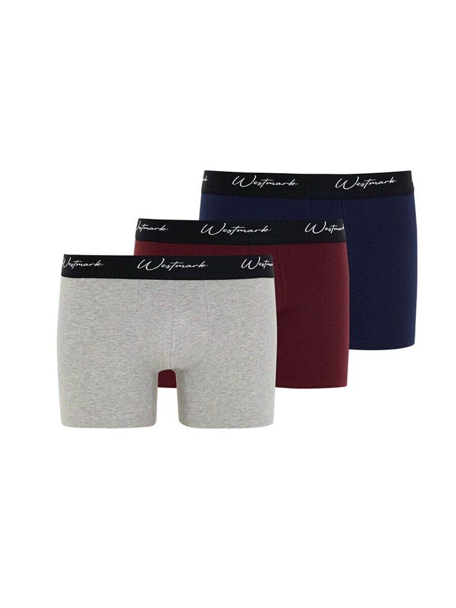 

Боксеры WESTMARK LONDON Boxer shorts Lucas, цвет Navy/mottled grey/Burgundy