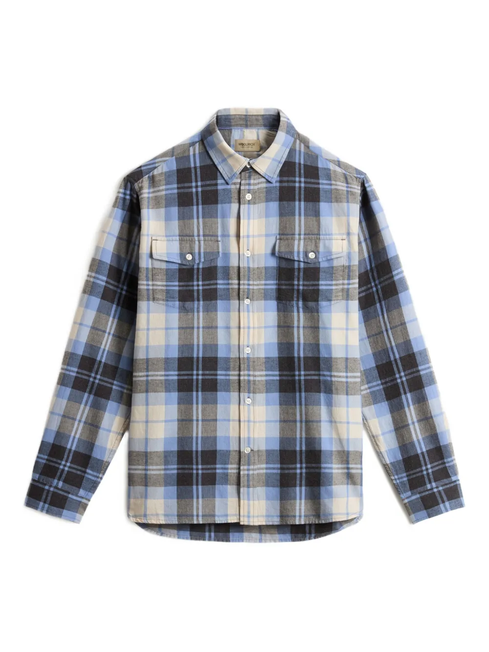

Клетчатая рубашка Duncan с карманом WOOLRICH, синий