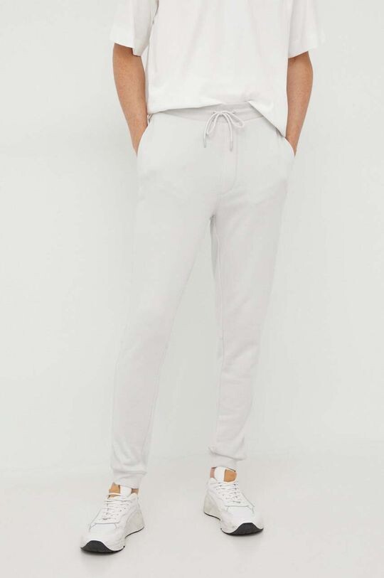 

Хлопковые спортивные брюки BOSS BOSS CASUAL Boss Orange, серый
