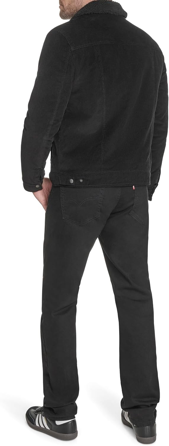 Мужская джинсовая куртка Levi's Cotton Trucker, Black Corduroy — фото 4