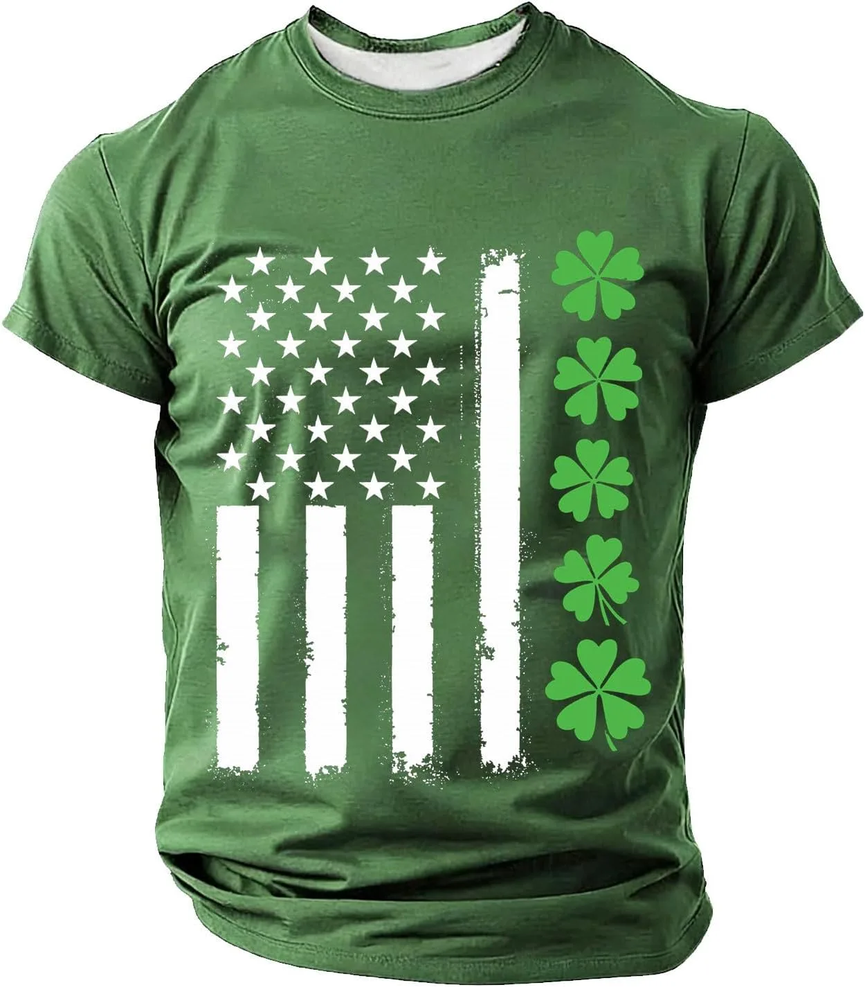 

Футболка с коротким рукавом St. Patrick's Day с принтом трилистника