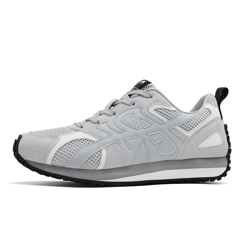 

K-bird K bird нескользящие износостойкие дышащие мужские кеды низкие серые, цвет Gray