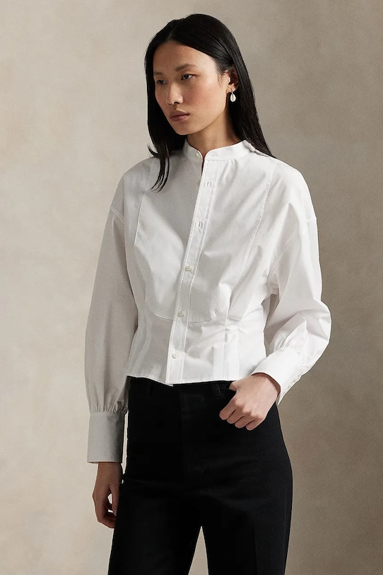 

Хлопковая рубашка Polo Ralph Lauren, белый