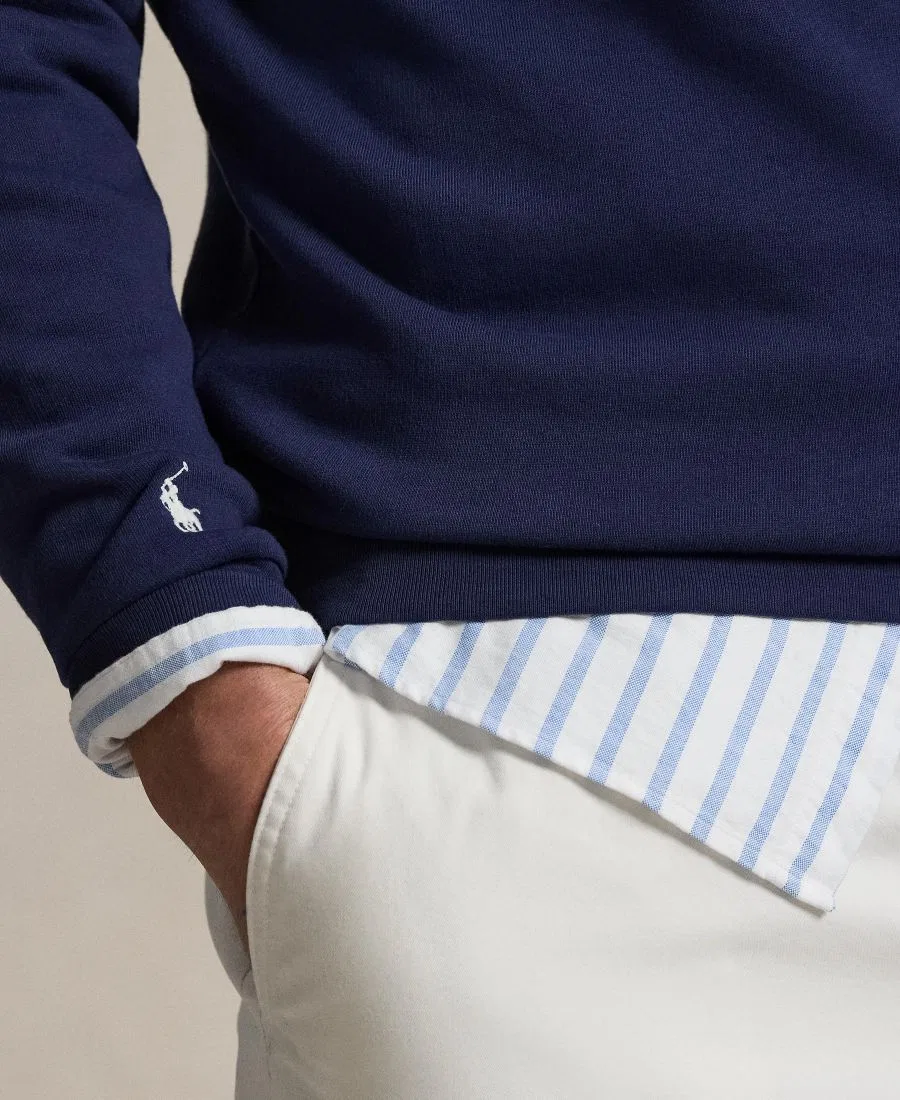 Мужская флисовая толстовка больших размеров с логотипом Polo Ralph Lauren, Newport Navy — фото 4
