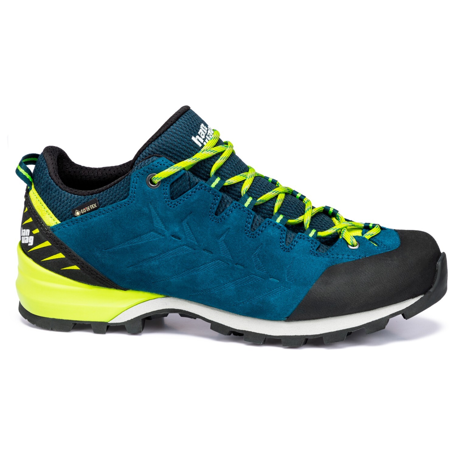 

Походная обувь Hanwag Makra Pro Low GTX, цвет Seablue/Sulphur