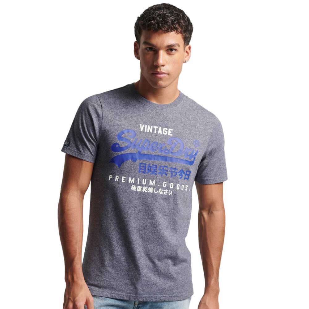 

Футболка Superdry Classic Vintage Logo Heritage, серый