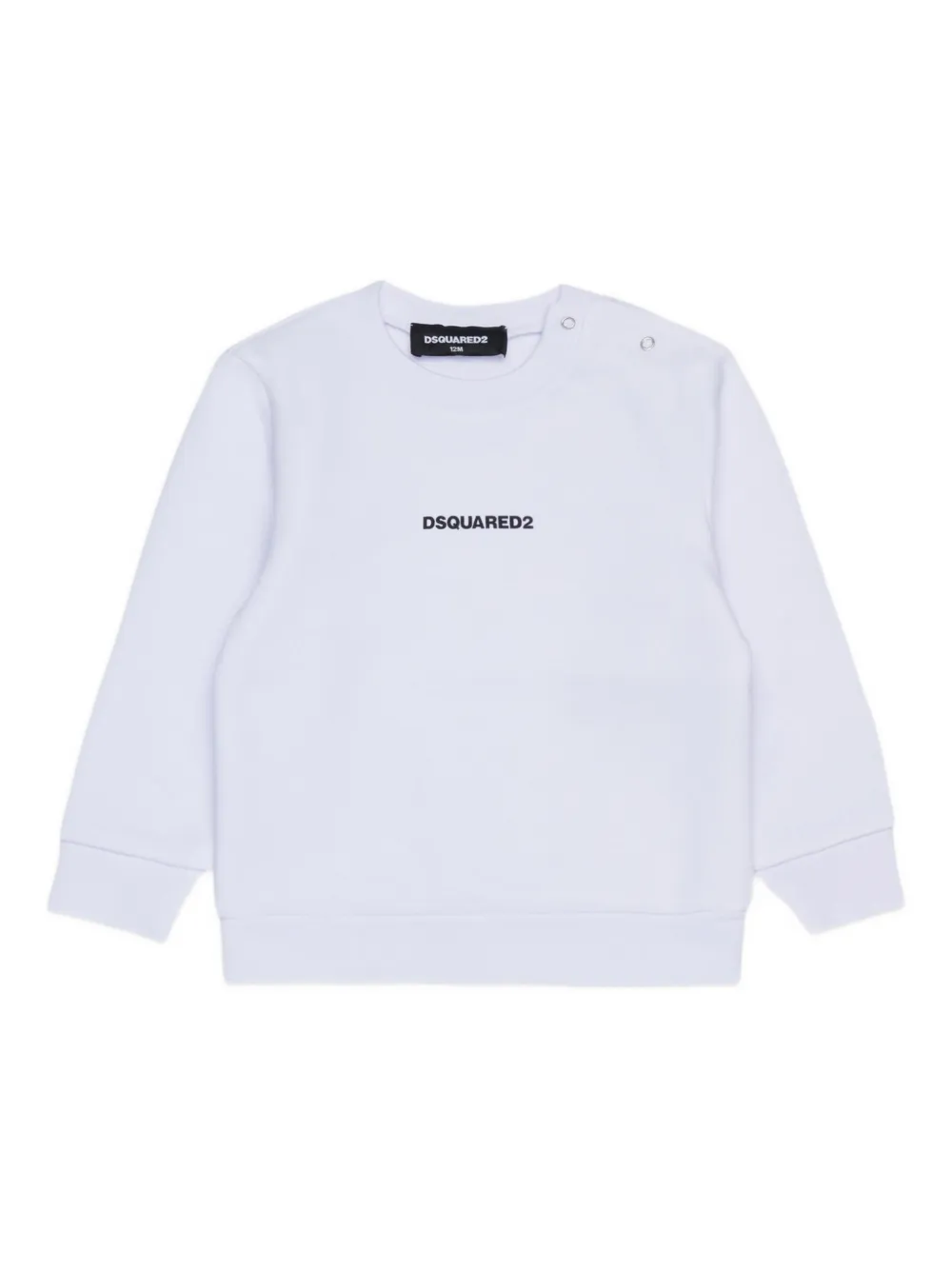 

Толстовка с круглым вырезом и логотипом DSQUARED2 KIDS, белый