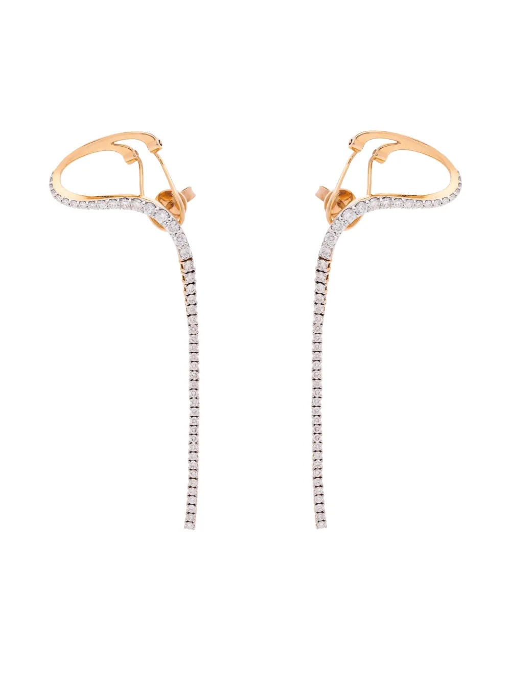 

Серьги Aurora из розового золота 750 пробы с бриллиантами Marie Mas, розовый