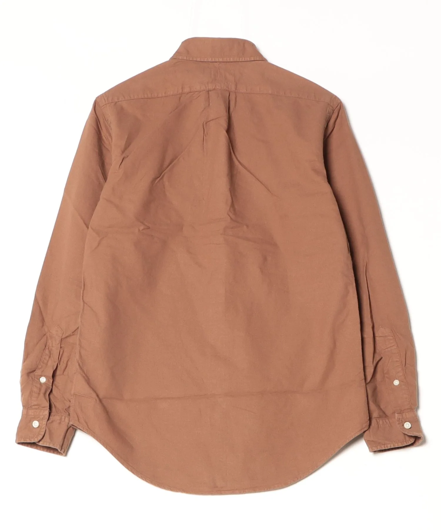 Мужская рубашка оксфорд с гамент-дай Classic Fit POLO RALPH LAUREN серая — фото 4