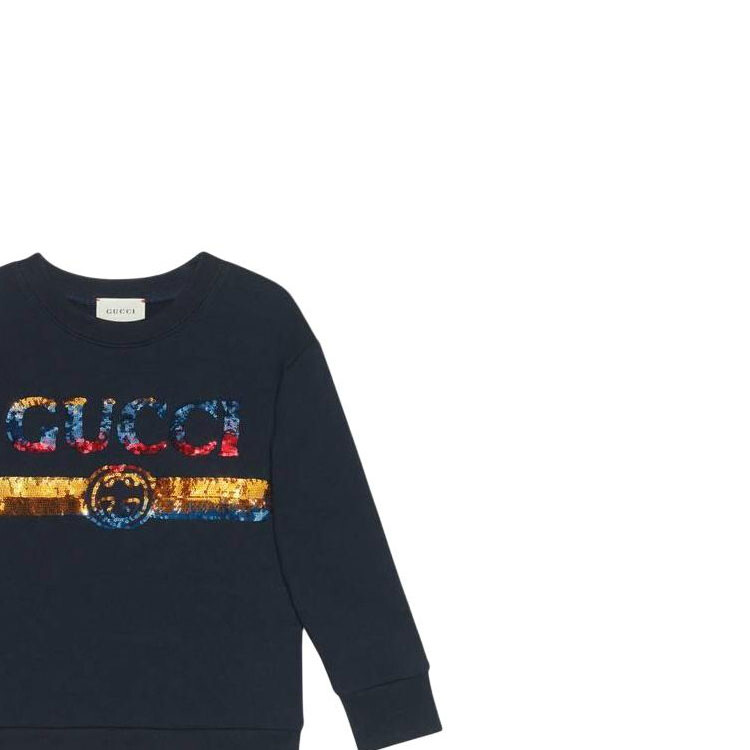 Детская толстовка Gucci, темно-синий — фото 4