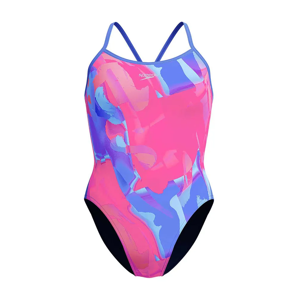 

Купальник Speedo Placement Digital Turnback, синий