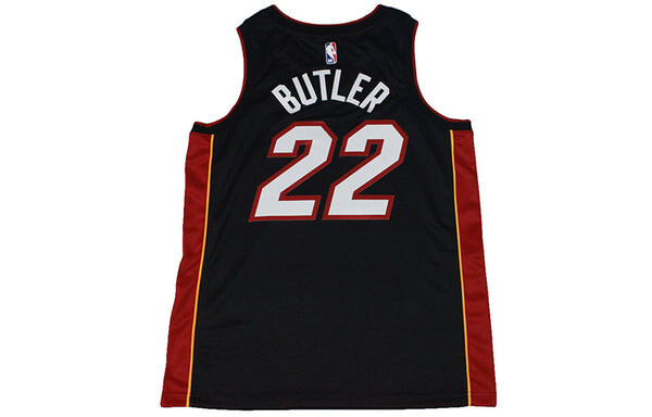 Спортивная футболка men's nba jerseysw fan edition miami heat butler 2 no. 2 retro basketball jersey/vest black Nike, черный — фото 2
