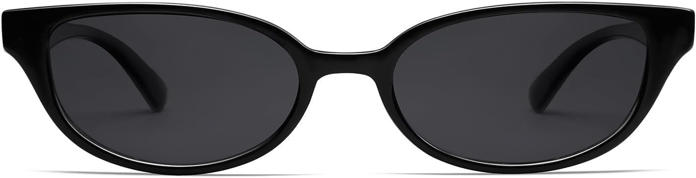 

Солнцезащитные очки VANLINKER в стиле ретро, ​​полуовальные, поляризованные, для женщин и мужчин, модные, маленькие, в винтажном стиле 90-х, узкая прямоугольная оправа VL9833, C1-black/Grey