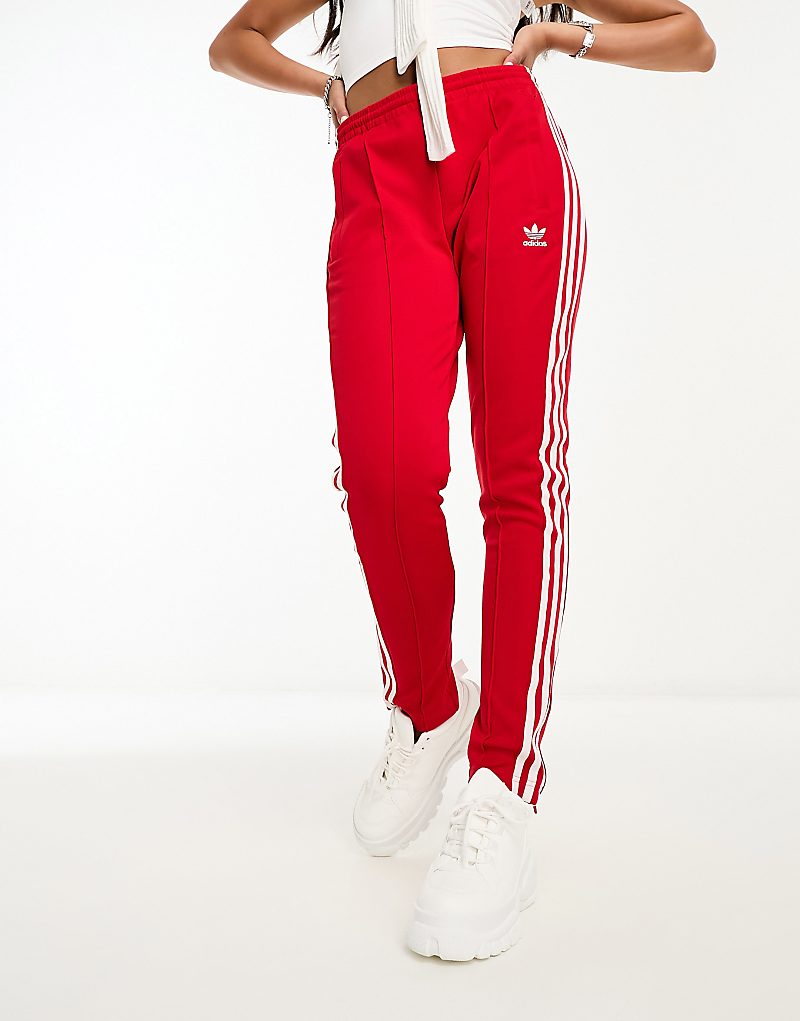 

adidas Originals – SST – Красные спортивные штаны