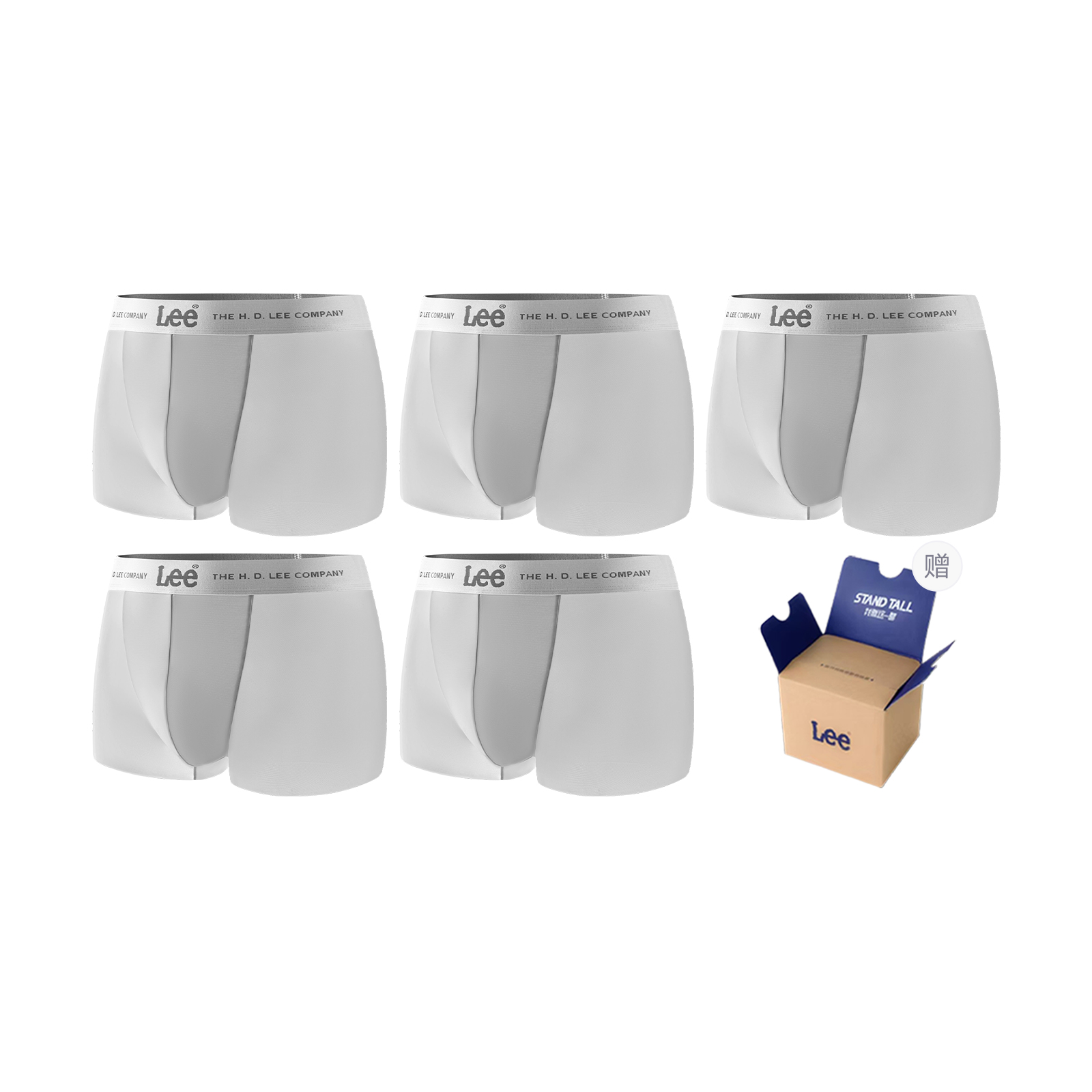 

Lee SS25 INDIGO подарочный набор нижнего белья для мужчин 5 штук