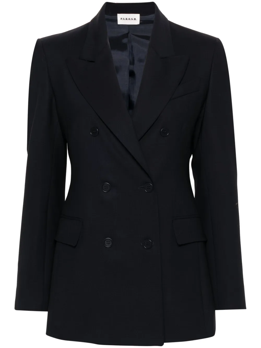

Двубортный пиджак P.A.R.O.S.H., синий