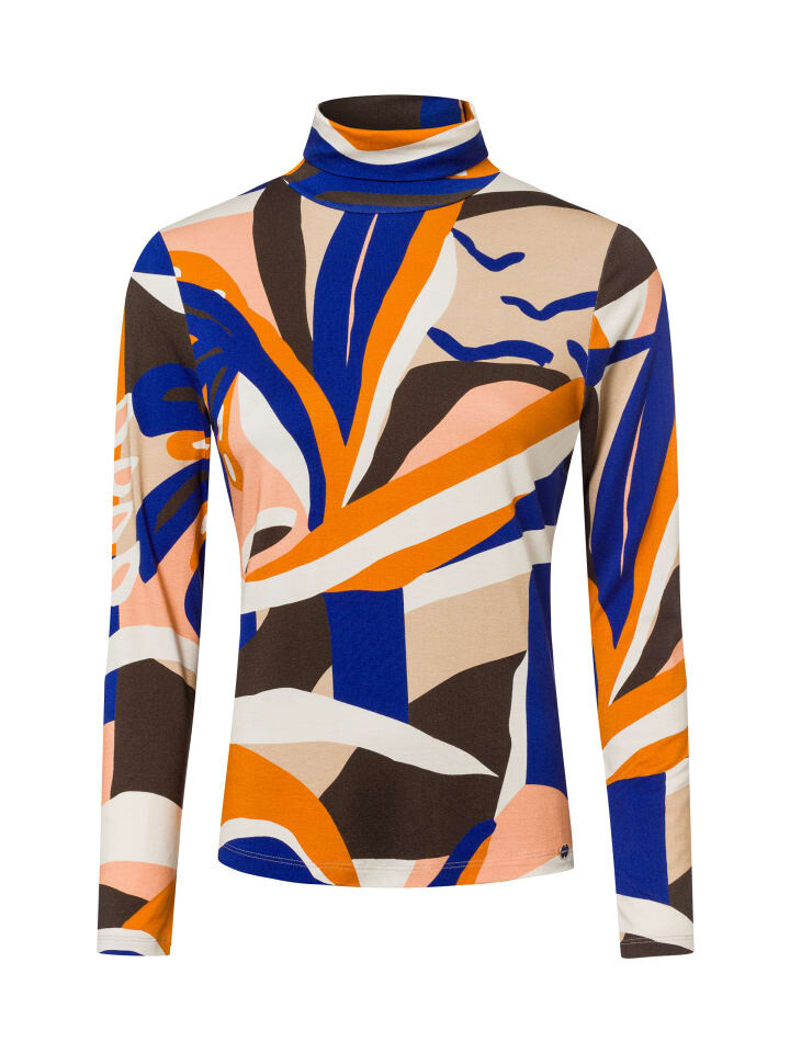 

Футболка MARC CAIN COLLECTIONS Langarmshirt, цвет sand mehrfarbig
